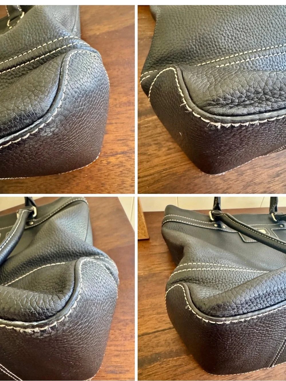 Kate Spade Vintage Blakely Andover Black Leather Tote Bag